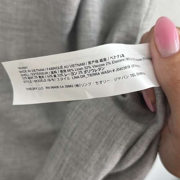 Theory Stretch Linen Shift Dress - Picture 5 of 5